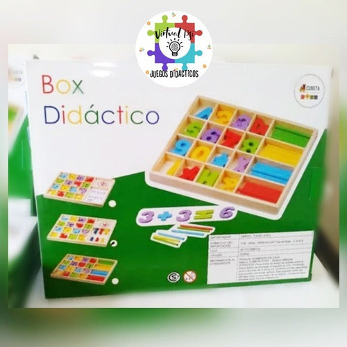 Box Didactico De Madera Con Numeros 6