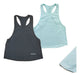 Pack of 2 Women's Sleeveless Sports Sweatshirts Gym Dry Fit 0