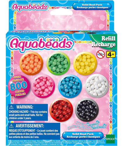 Aquabeads Solid Bead Pack 31517 Para Niños 0