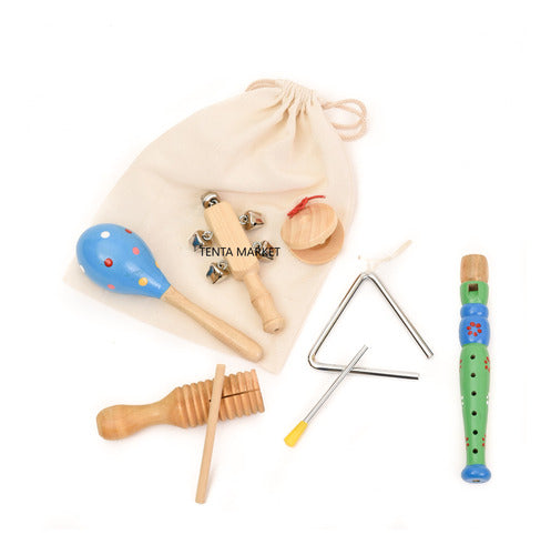 TENTAMARKET Musical Instruments La Orquesta Kids Wooden Percussion Set 0