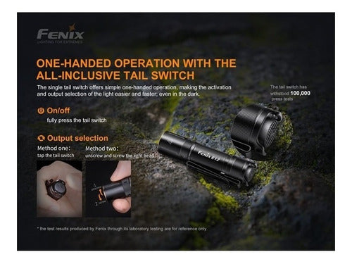 Fenix E12 V2.0 LED Flashlight 160 Lumens 6