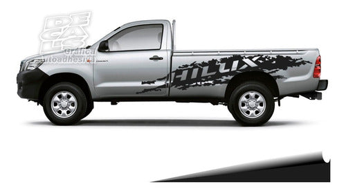 Toyota Hilux Lateral Decal Set for Single Cab Paint Job 4