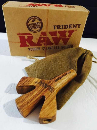 Raw Wood Triple Pipe Trident Mouthpiece / X3 0