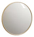 Lucio Di Reggio Round Mirror with Golden Iron Frame 50 cm 1