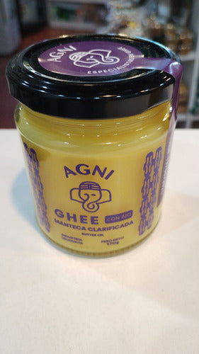 Agni Ghee Clarified Butter 170g (No Refrigeration) with Garlic 1