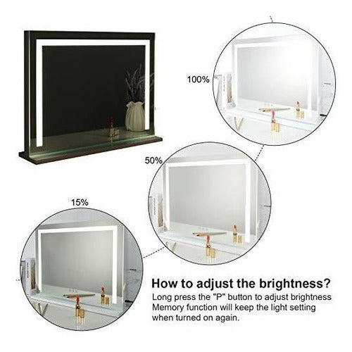 Showtimez Illuminated Makeup Mirror - Tabletop and Wall-Mounted 2