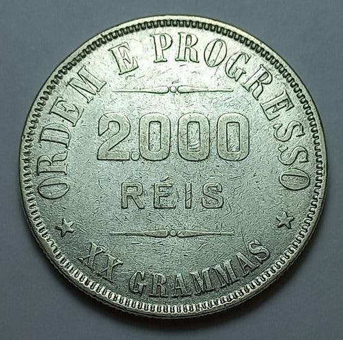 Numismática Gualeguaychú - Brasil - 2000 Reis 1908 - Km 508 (ref 052) 0