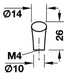 Manija Para Mueble Hafele Cromo Mate 14mm 133.91.400 4