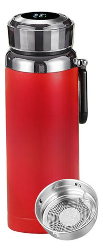 Stainless Steel 1 Liter Thermos Bottle with LED Display Temperature and Filter 30
