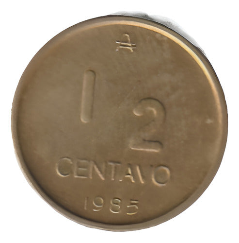 M610 Argentina 1/2 Centavo Año 1985 Cj# 396 #1 0