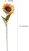 Laelfe 7pcs White Sunflowers Artificial Long Stem 3