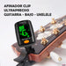 Chromatic Clip Tuner for Guitar Bass Violin Ukulele with Clamp Clip 8