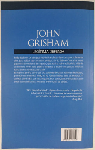 Legitima Defensa - John Grisham - Libro Usado 1