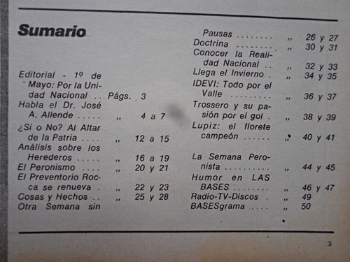 Revista Las Bases N° 91 - Año 1974 - Peron Es Soberanía 1