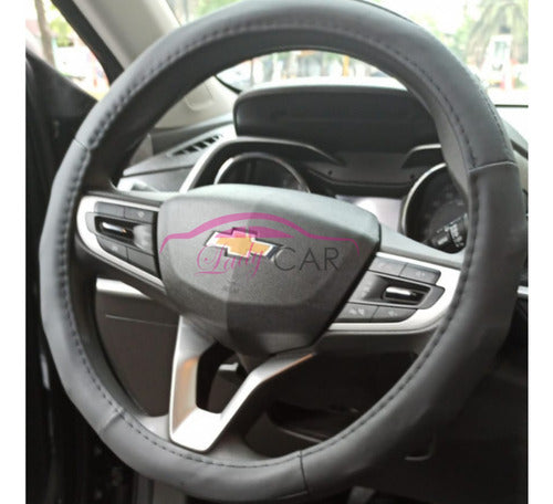 Black Steering Wheel Cover for Car - 37/38cm 1