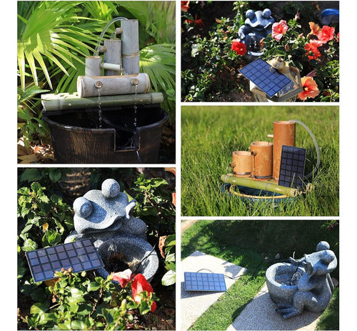 Bomba De Fuente Solar Con Panel - Amztime 2.5w Diy Kit De Bo 2