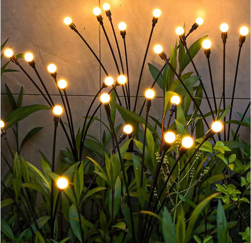 Noiluva Solar Stake Lights x2 Outdoor Ball Bouquet Garden Deco 1