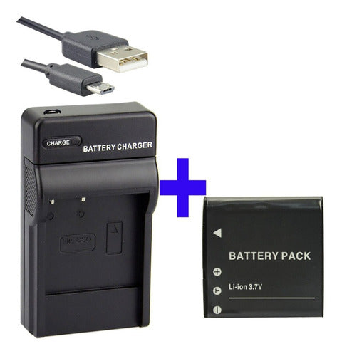 Batteries + Charger for Hewlett Packard HP SKL-60 D3500 NP-40 0