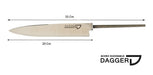 Hojas Dagger Para Encabar Cuchillos Acero Inoxidable 20 Cm 1