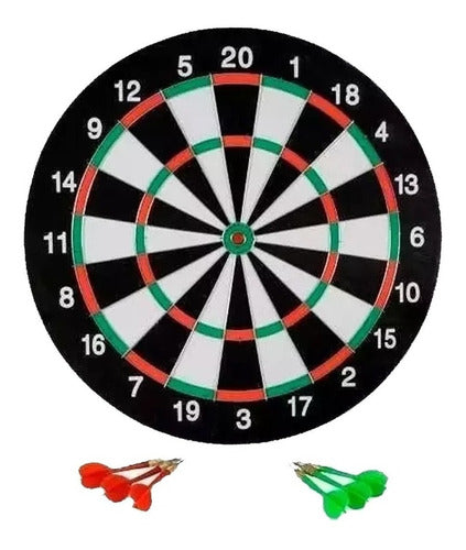 Generic 17" Dartboard Game Set with 6 Darts 1