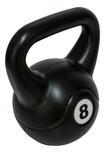 360Fitness Kit: 8kg Kettlebell, 3kg Dumbbells, 2kg Ankle Weights & Medium Resistance TheraBand 2