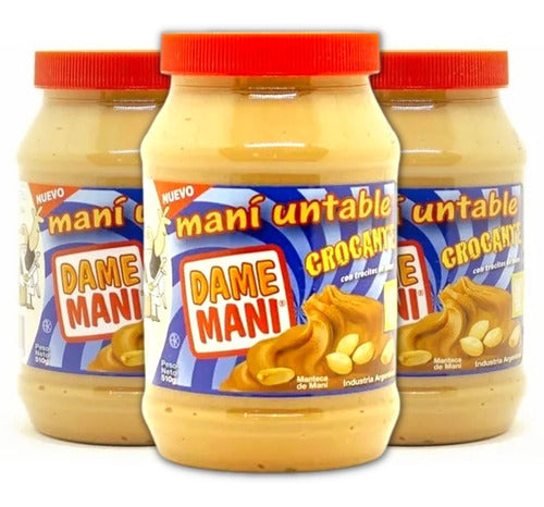 Dame Mani Crunchy Peanut Butter 510g - 3 Units 0