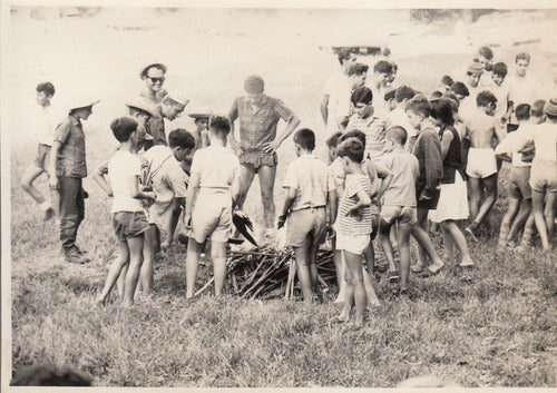 1958 Dos Fotografias En Campamento Acj Ymca Colonia Uruguay 1