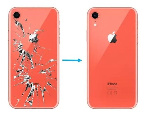 Apple Tapa Trasera Vidrio Para iPhone 8plus Rojo Lente Camara 3