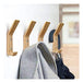 YANGQIHOME Wooden Wall Hooks Set of 4 3