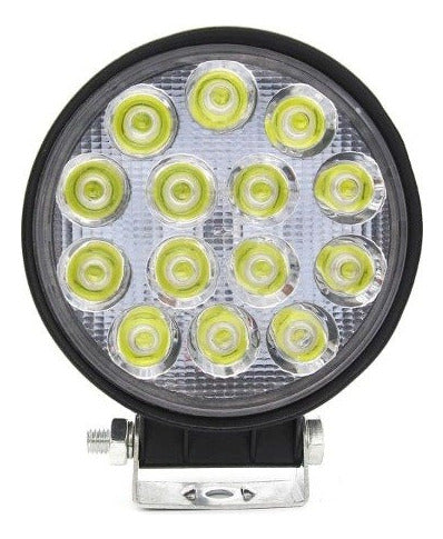 Sansoled Round 14 LED 42W Headlight for Car - Motorcycle - ATV - 4x4 1