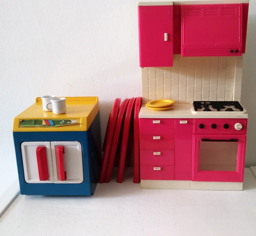 Juego De Cocina Para Muñeca Antiguo 0