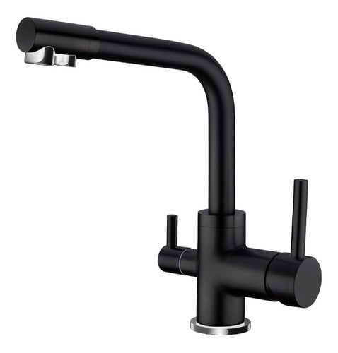 Libercam Kitchen Sink Mixer Tap Monocommand Black 0