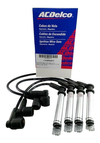 ACDelco Cable Set + Spark Plugs Kit for Celta Corsa Classic 2