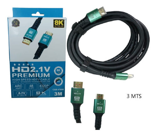 Stnffive HDMI Premium Cable 8K 4K High Speed Ultra HD 3 Meters 1