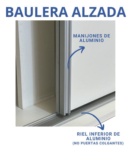 Carpintería Rivadavia Baulera Alzada Para Placard 240 X 55 X 55 Puertas Corredizas 7