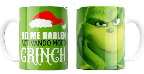 Plantillas Tazas Navidad Grinch Diseños Sublimar #tn08 0