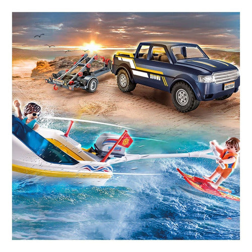 Playmobil Family Fun Pick-Up Truck with Boat 70534 3