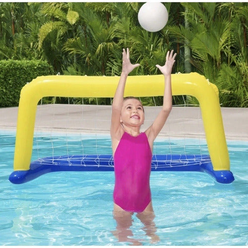 Mini Gol Inflável Trave Para Piscina Futebol Polo Aquático 1