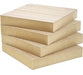 Unfinished Wood Squares for Carving and Crafts 15x15x2.5cm (x4) 0