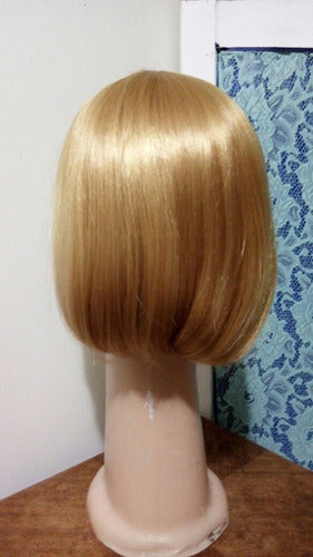 Peluca Tipo Cosplay Rubia Amarilla D La Parti Wigs! 6