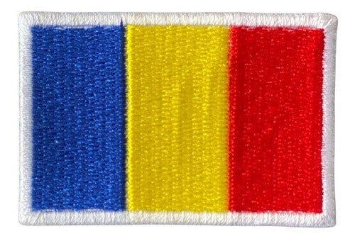 Parche Bordado Bandera Rumania - Para Mochila - Campera 0