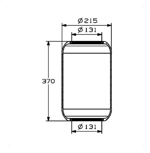 Fuelle Suspensión Neumatica Para Eje Ómnibus 131 X 370 Mm 1