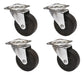 Set of 38mm Wheels for Office Chair x4, Gentle on Parquet Floors 0