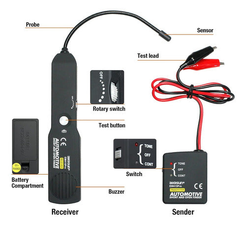 Allosun EM415 Pro Automotive Circuit Short Circuit Tester 1