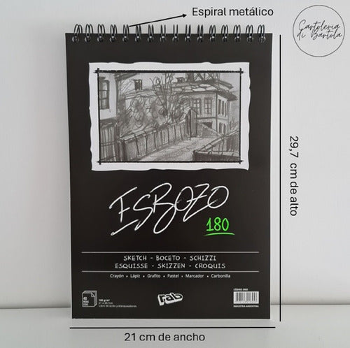 Gráfica RAB Sketch Block A4 White Smooth 180 Grs 1