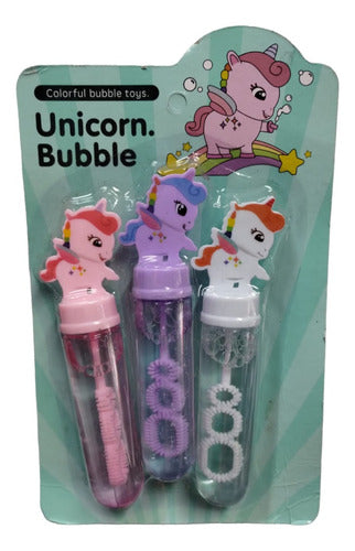 Set of 3 Unicorn Bubble Wands 53661 0