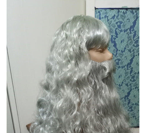 Peluca Y Barba Tipo Gris Style By La Parti Wigs 6