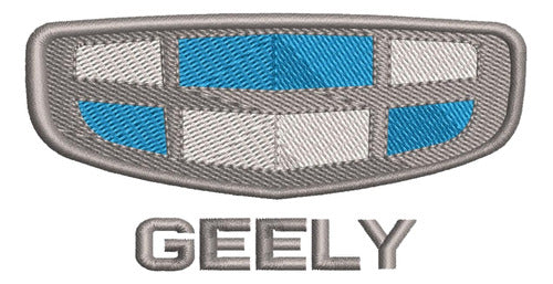 Best Car Juego Cubreasiento Universal Tela Negro Azul Logo Geely 1