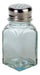 Axen Square Glass Salt Shaker with Stainless Steel Lid 0