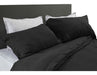 Vane Deco King Black and White or Gray Duvet Cover with Buttons and Decorative Cushions 0